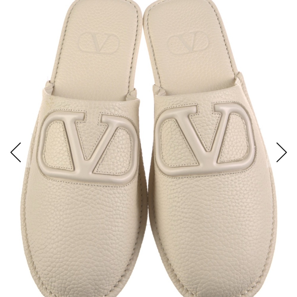 Valentino Cream Mules